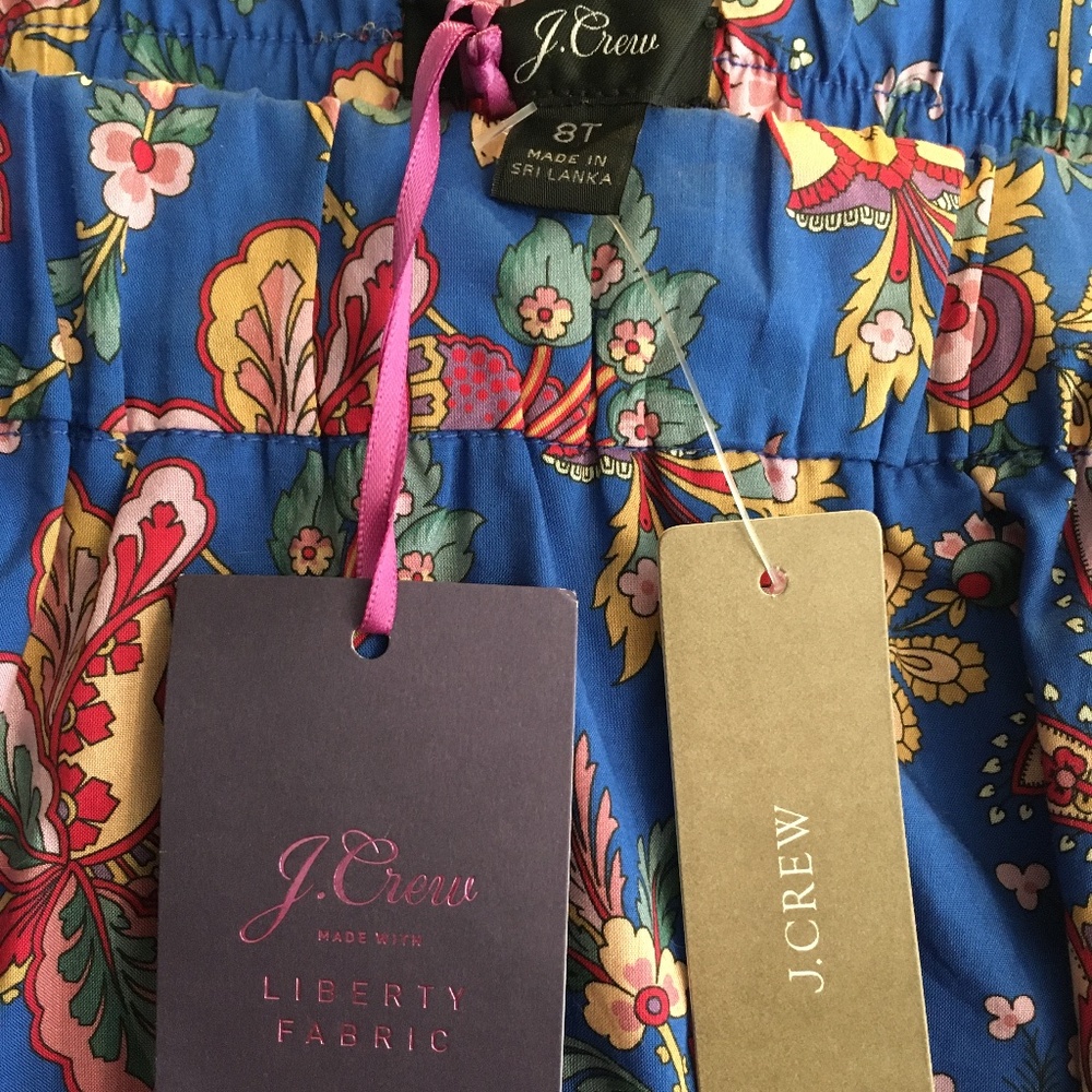 J. Crew with Liberty Flora Belle high-low midi skirt, NWT Sz 8T - Picture 4 of 4
